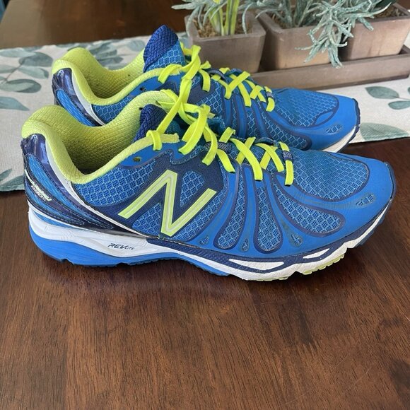 New Balance Men's Size 8 M890v3 Blue/Yellow Running Shoe Made in USA Sneakers - Picture 2 of 12